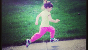 child running not weight lifting