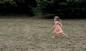 child running